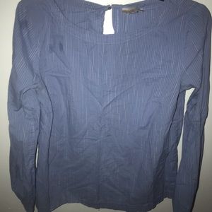 Blue pin stripe blouse